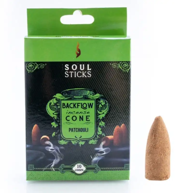 Soul Sticks Patchouli Backflow Incense Cone - Set of 11