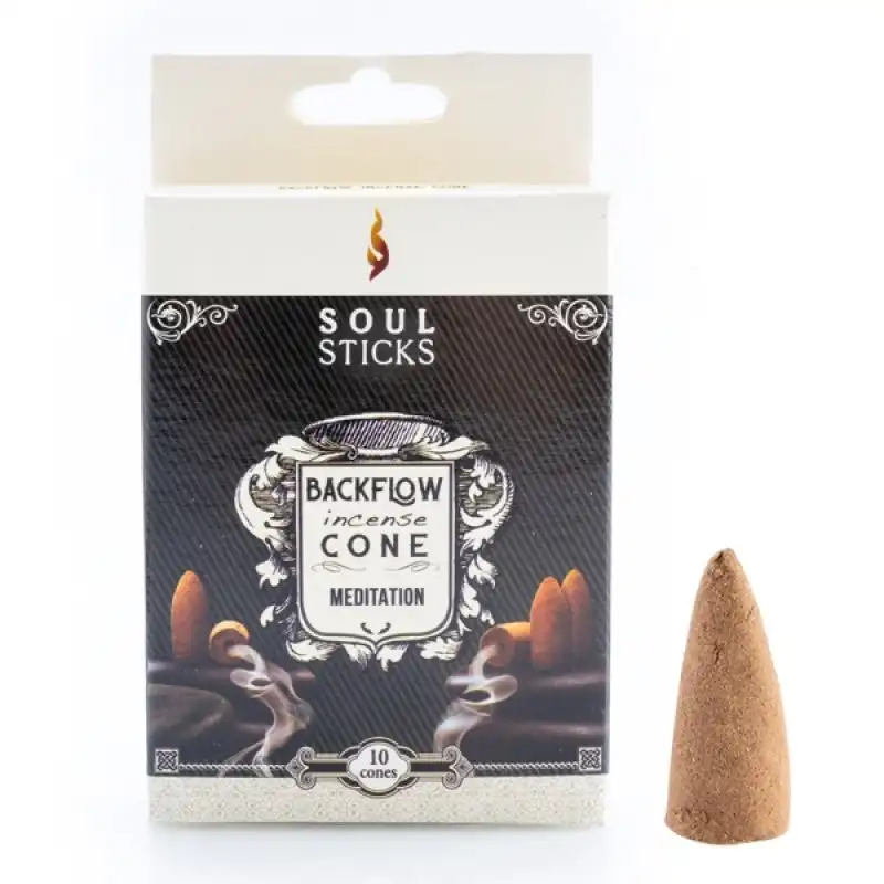 Soul Sticks Meditation Backflow Incense Cone - Set of 11