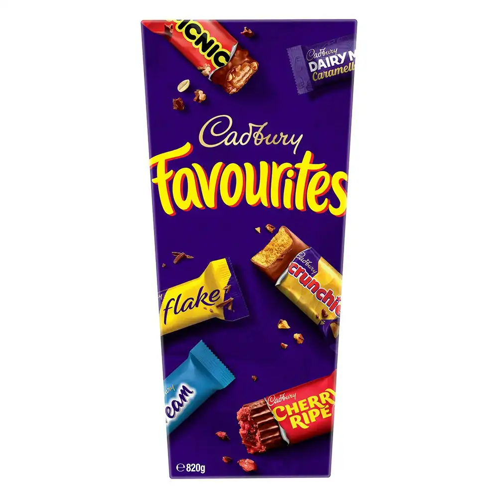 Cadbury 820g Favourites Assorted Chocolates Boxed Choco Party Sweet Treats Snack