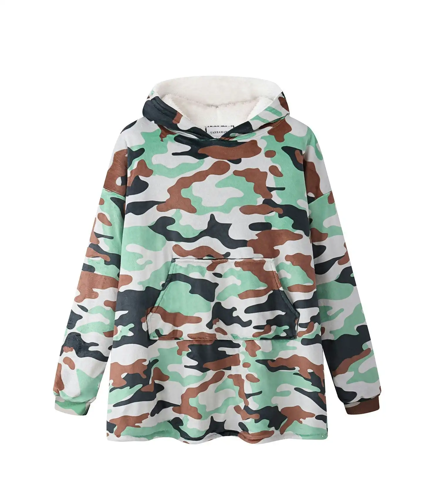 Tarramarra® Kids Reversible Hoodie Blanket Camouflage Pattern