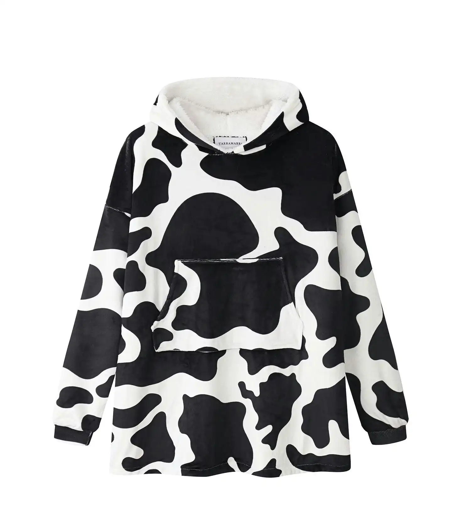 Tarramarra® Kids Reversible Hoodie Blanket Cow Pattern