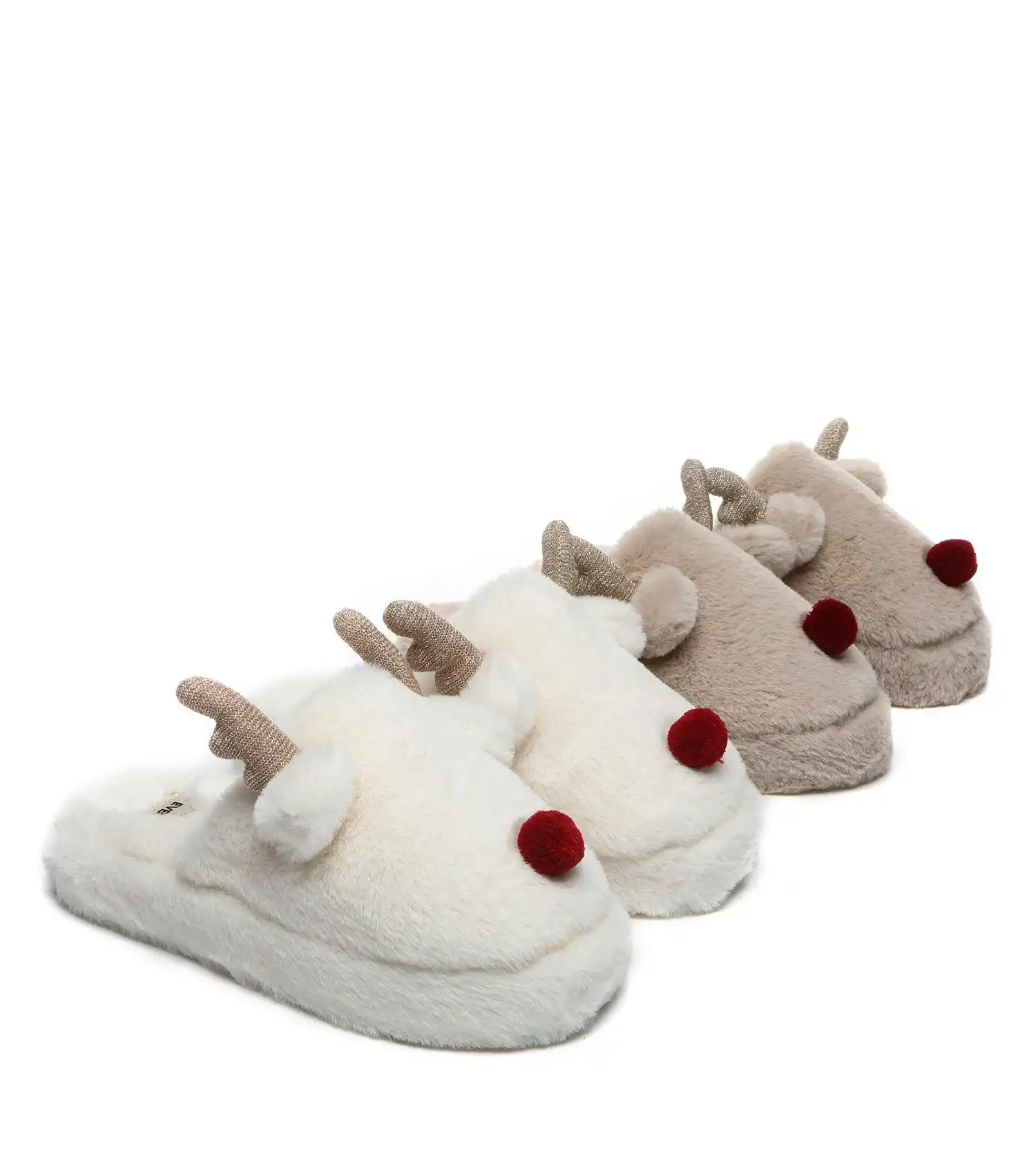 EVERAU® Ultra Plush Unisex Reindeer Slippers