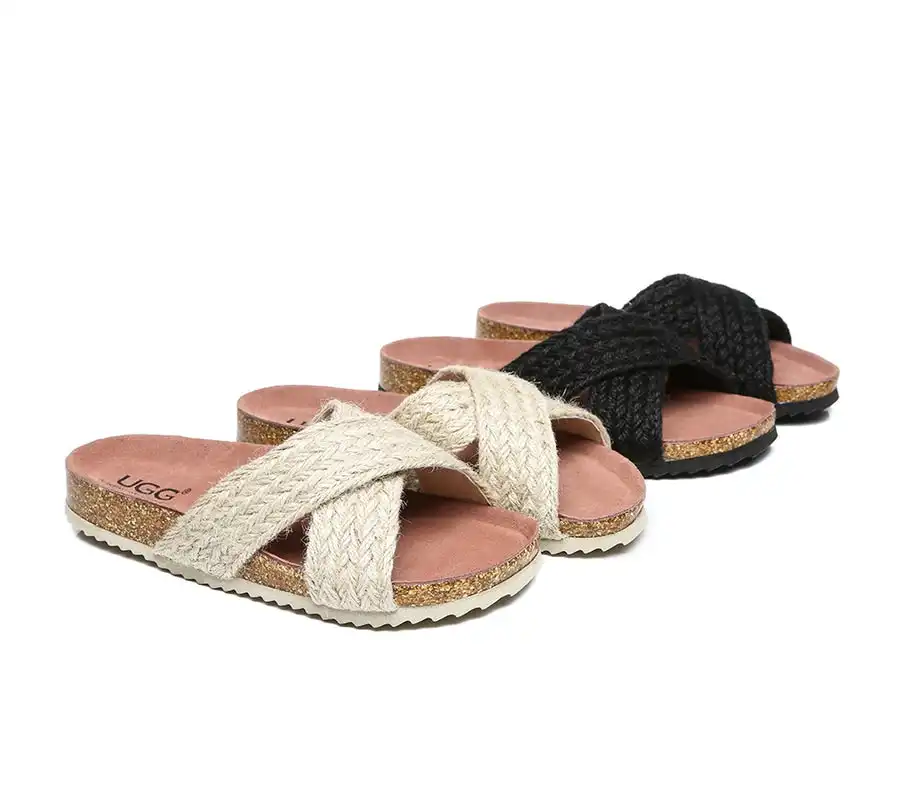 Australian Shepherd® UGG Women Sandals Espadrilles Flat Slide Milo