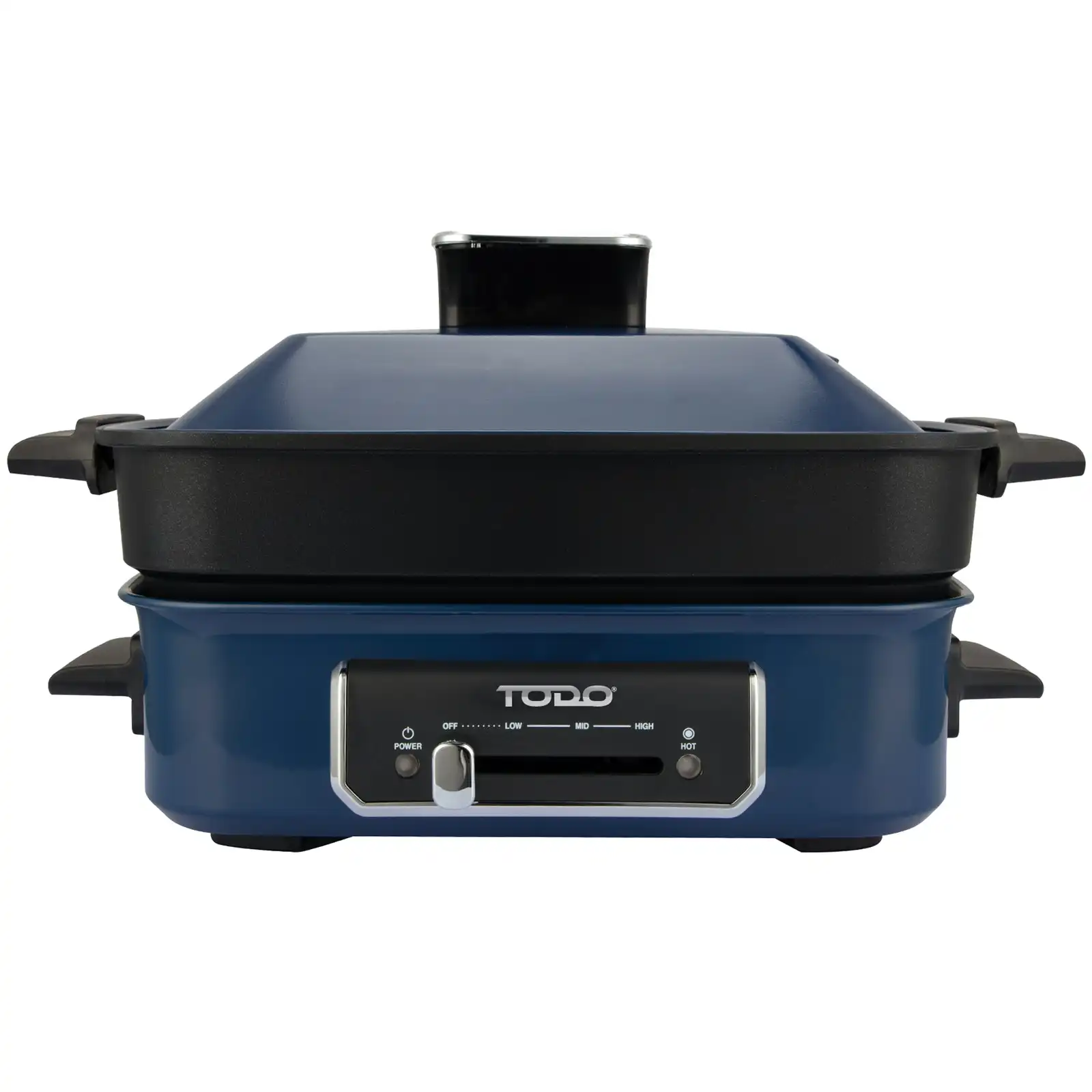 TODO 1400W 3-in-1 Electric Multifunction Cooking Pot BBQ Grill Pan Hot Pot