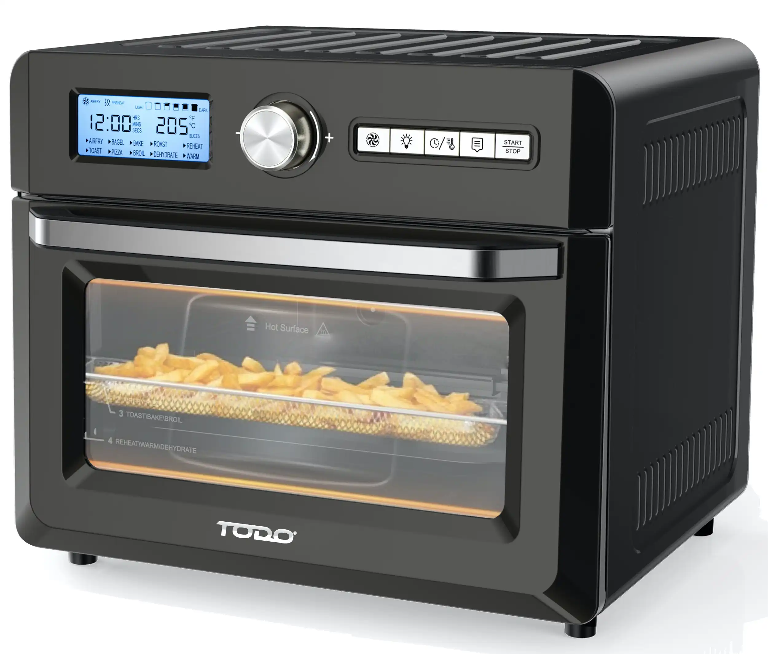 TODO 18L Air Fryer Oven Grill 1550W Rotisserie Fan Forced Dehydrator Toaster