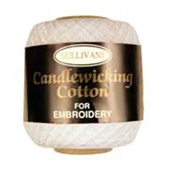 Sullivans Candlewick Cotton, White- 25gm