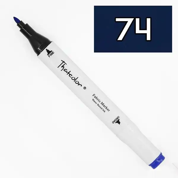 Thiscolor Double Tip Fabric Marker, 74 Brilliant Blue