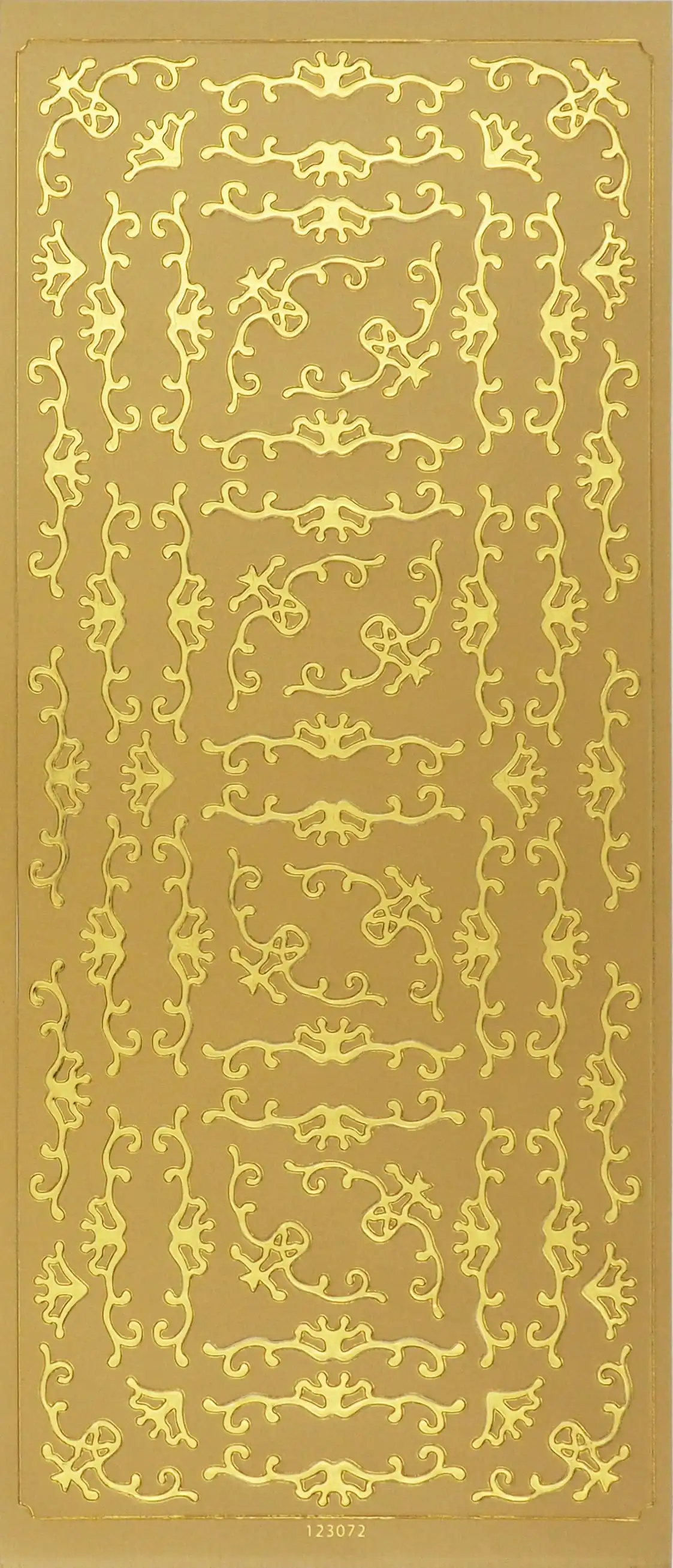 Arbee Foil Stickers Corners Scroll, Gold