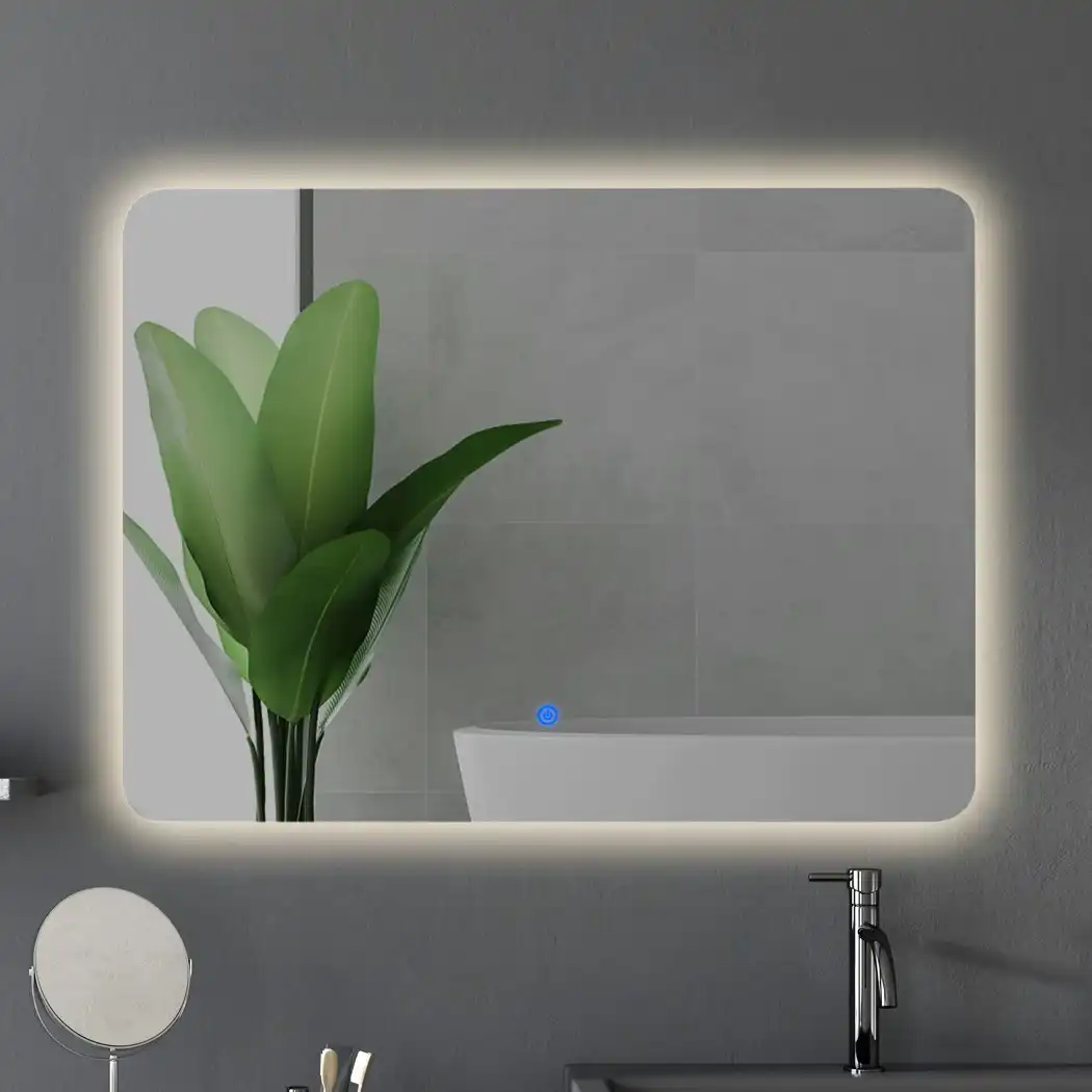 Emitto LED Wall Mirror Anti-fog Bathroom Mirrors Makeup Light 80x60cm