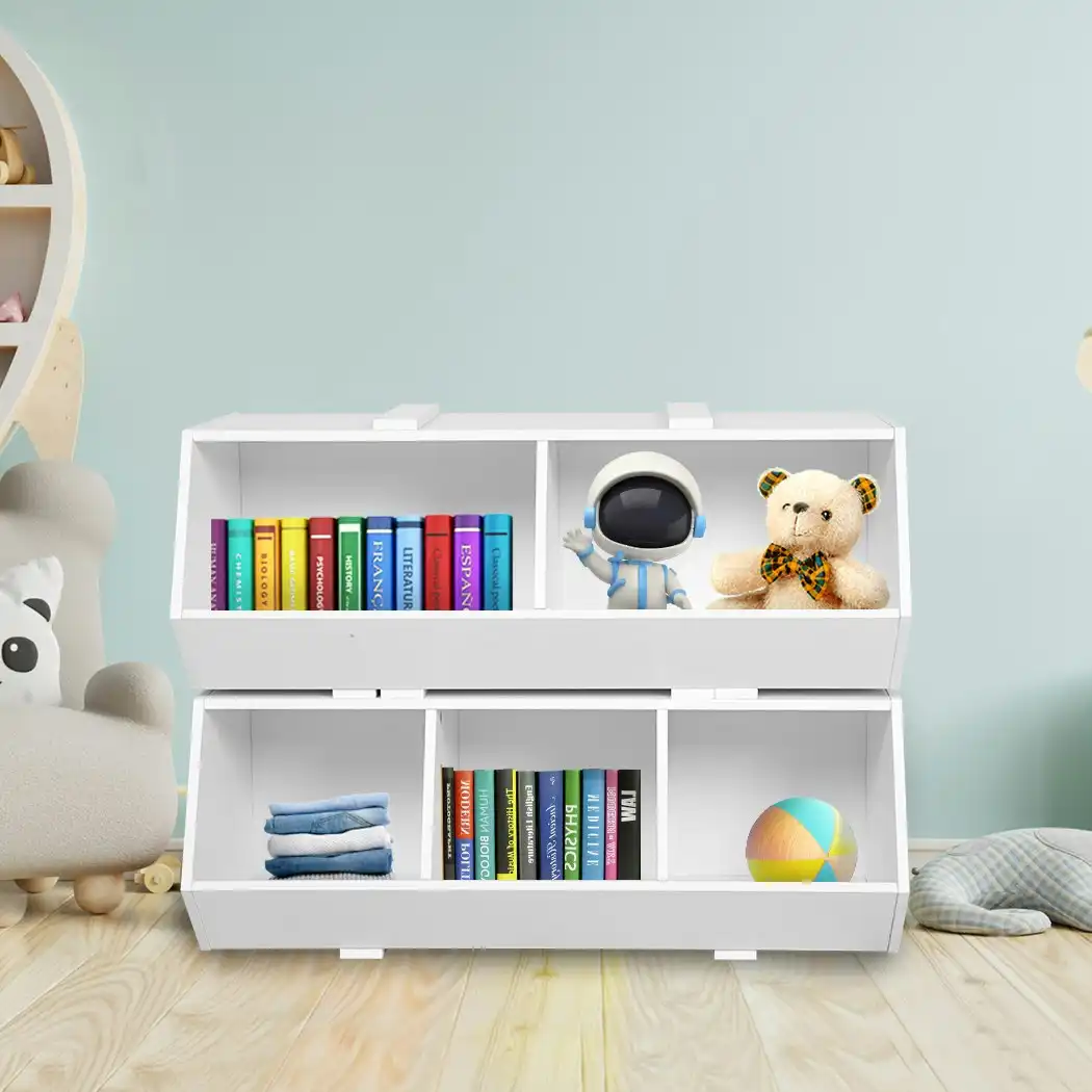 Levede Kids Toy Box Shelf Storage Cabinet Container Children Bookcase Organiser