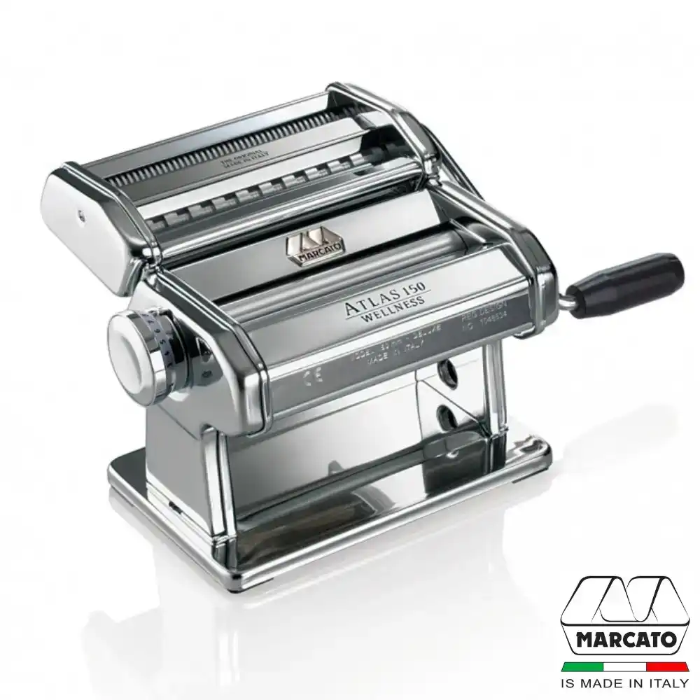 Marcato Atlas Wellness 150mm Adjustable Pasta Making Machine Made in Italy 2700