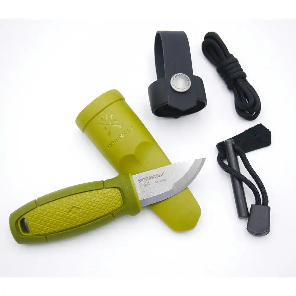 Morakniv Eldris Neck Pocket Outdoor Knife W/ Fire Starter Kit  Green YKM12633