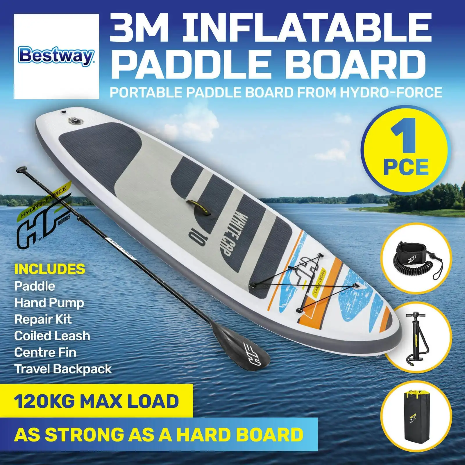 Bestway® 3m Paddle Board Inflatable Essentials Included Innovative Technology