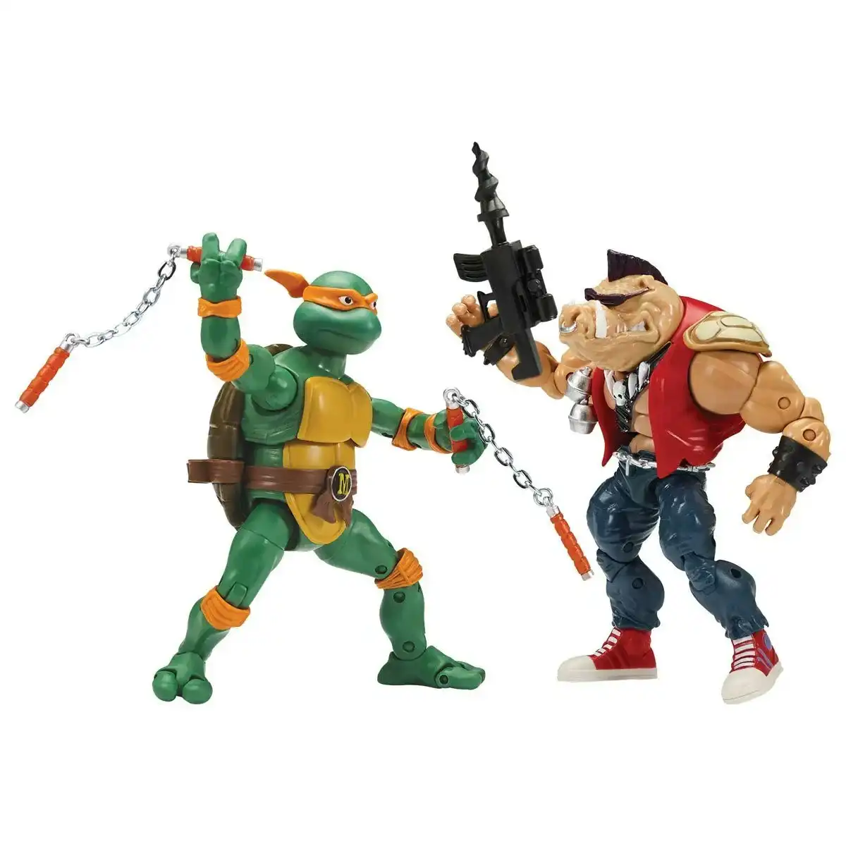 TMNT Classic Collection 6" 2Pk - Mikey Vs Bebop