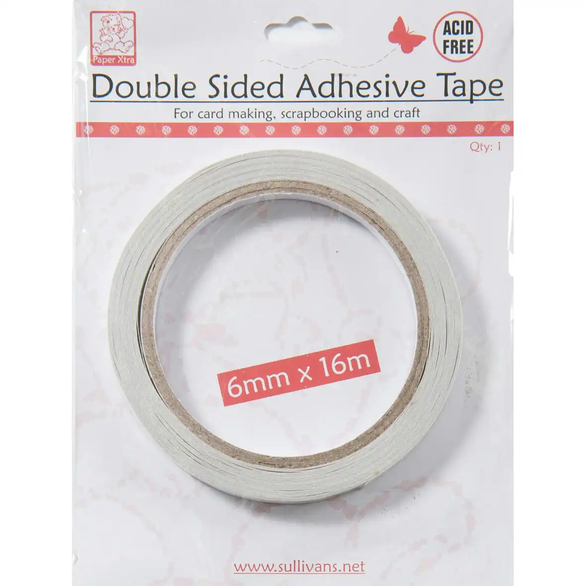 Sullivans Double Sided Adhesive Tape- 6mm