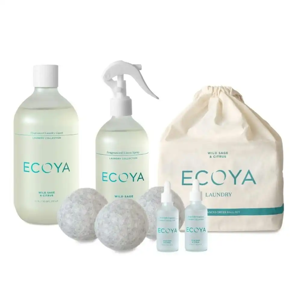 Ecoya Wild Sage and Citrus Laundry Care Bundle