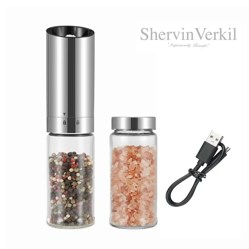 ShervinVerkil Gravity Electric Salt and Pepper Grinder Shaker Mills - SVGG01