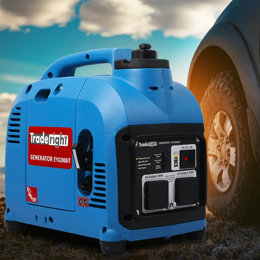Traderight Inverter Generator Portable 2.2KW Max Petrol Pure Sine RV Camping