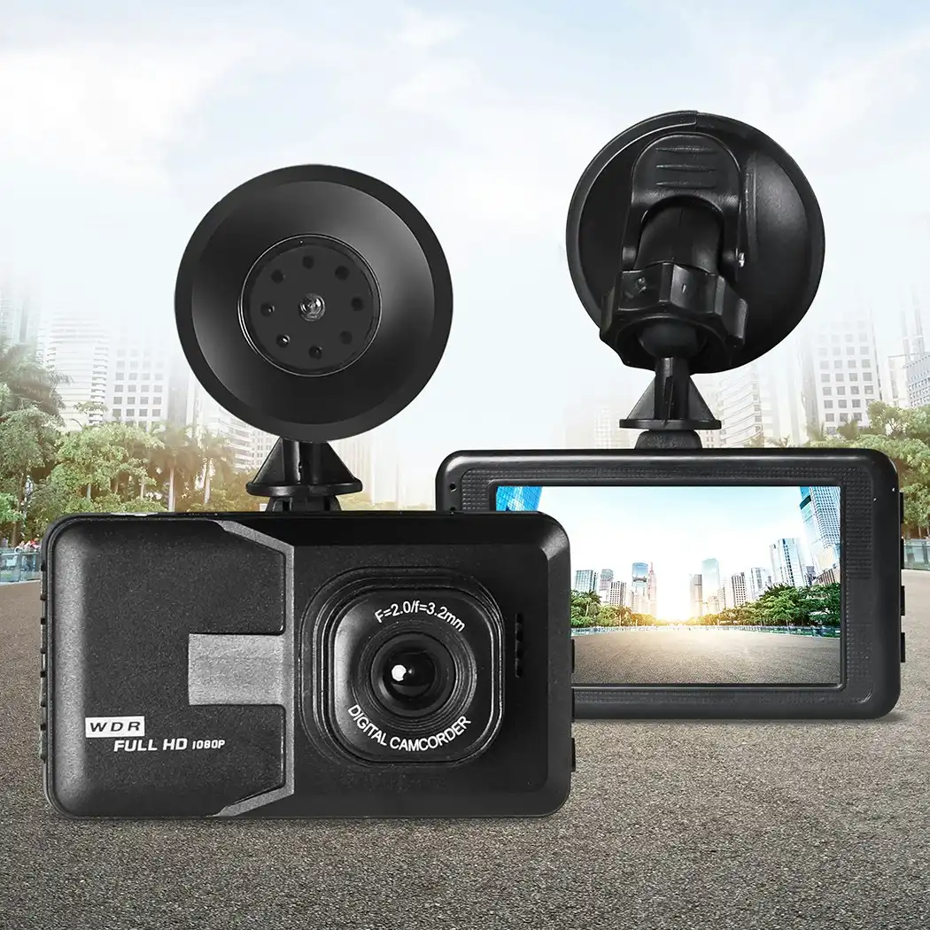 Manan FHD Dash Camera Video DVR Car Recorder 1080P LCD +32GB Card 11 Language