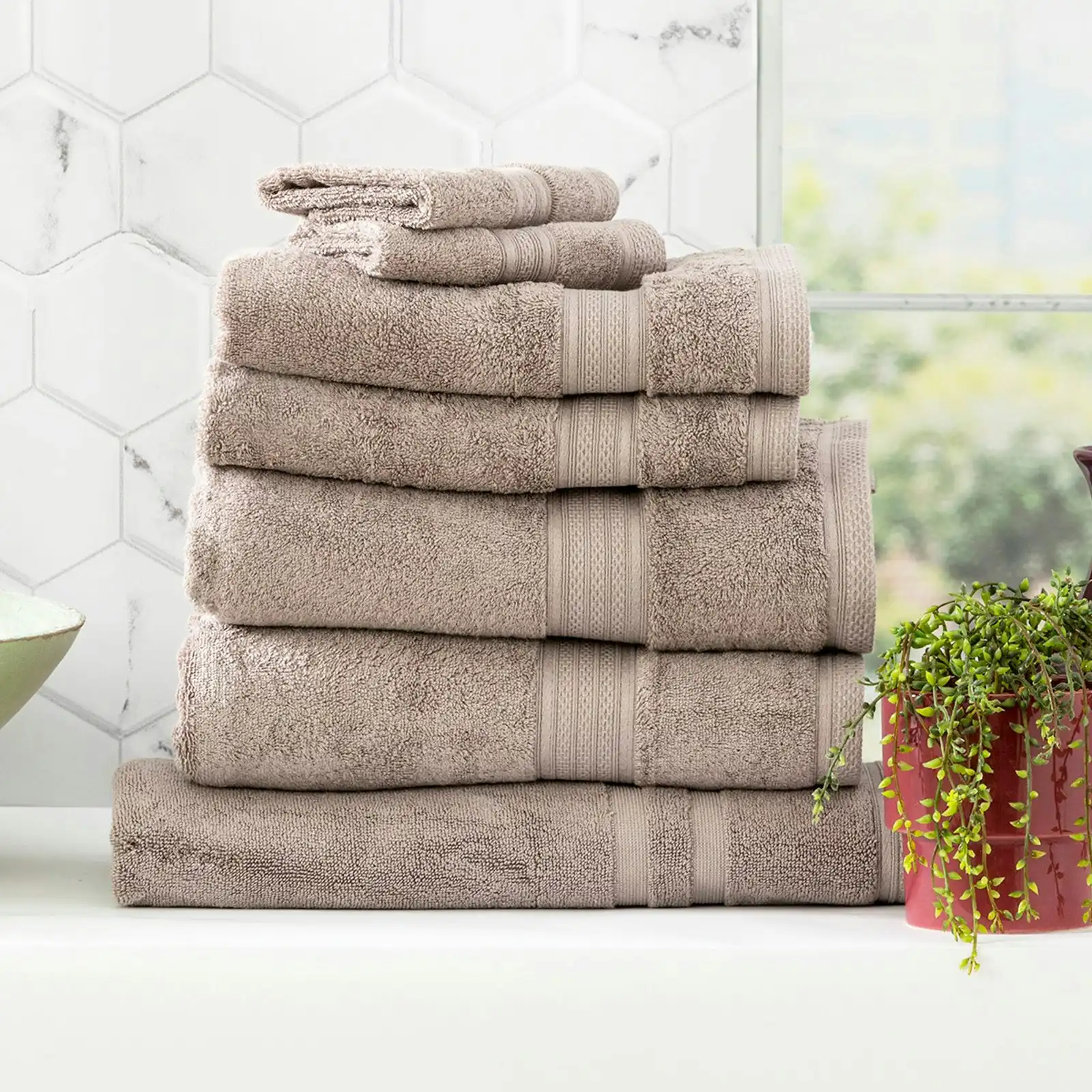 Stella Bamboo Towels Set Pewter