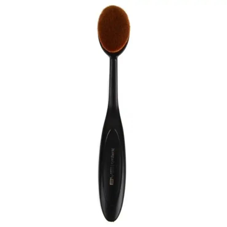 BYS Oval Contour Makeup Beauty Cosmetic Blending Foundation/Powder Brush Black
