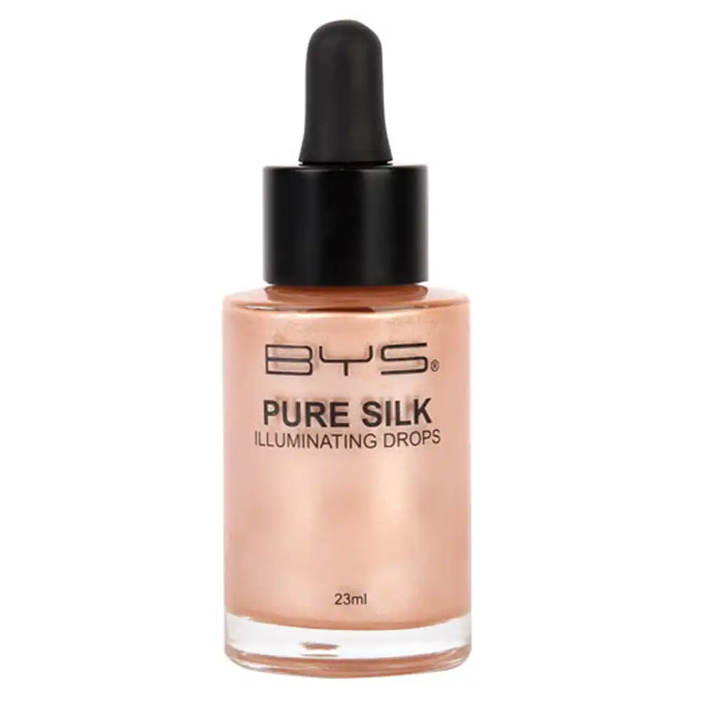 BYS Pure Silk 23ml Illuminating Drops Liquid Shimmer Face Beauty Makeup Sun Glow