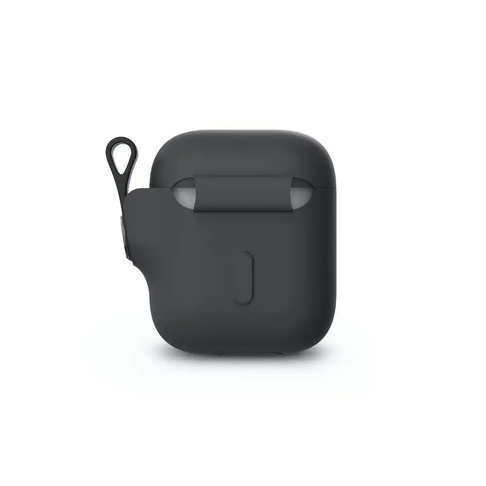 Moshi Pebbo Case Holder Cover for AirPods w/Detachable Wrist Strap Black