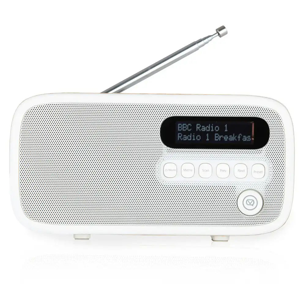 VQ Dexter DAB+ Digital FM Portable/Compact Radio Oak Home Music/Audio 3W