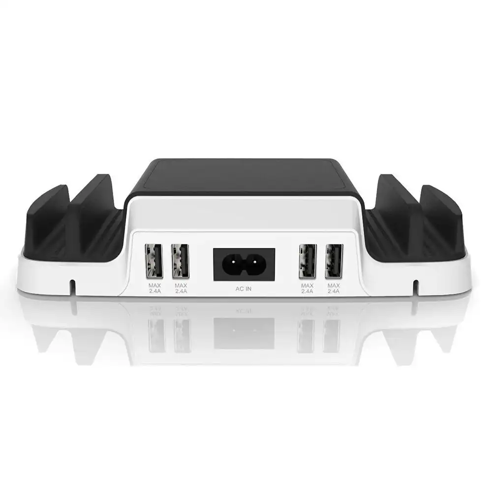 Huntkey 40W SmartU 4-Port USB Charging/Charger Dock Holder f/ Smartphones/Tablet