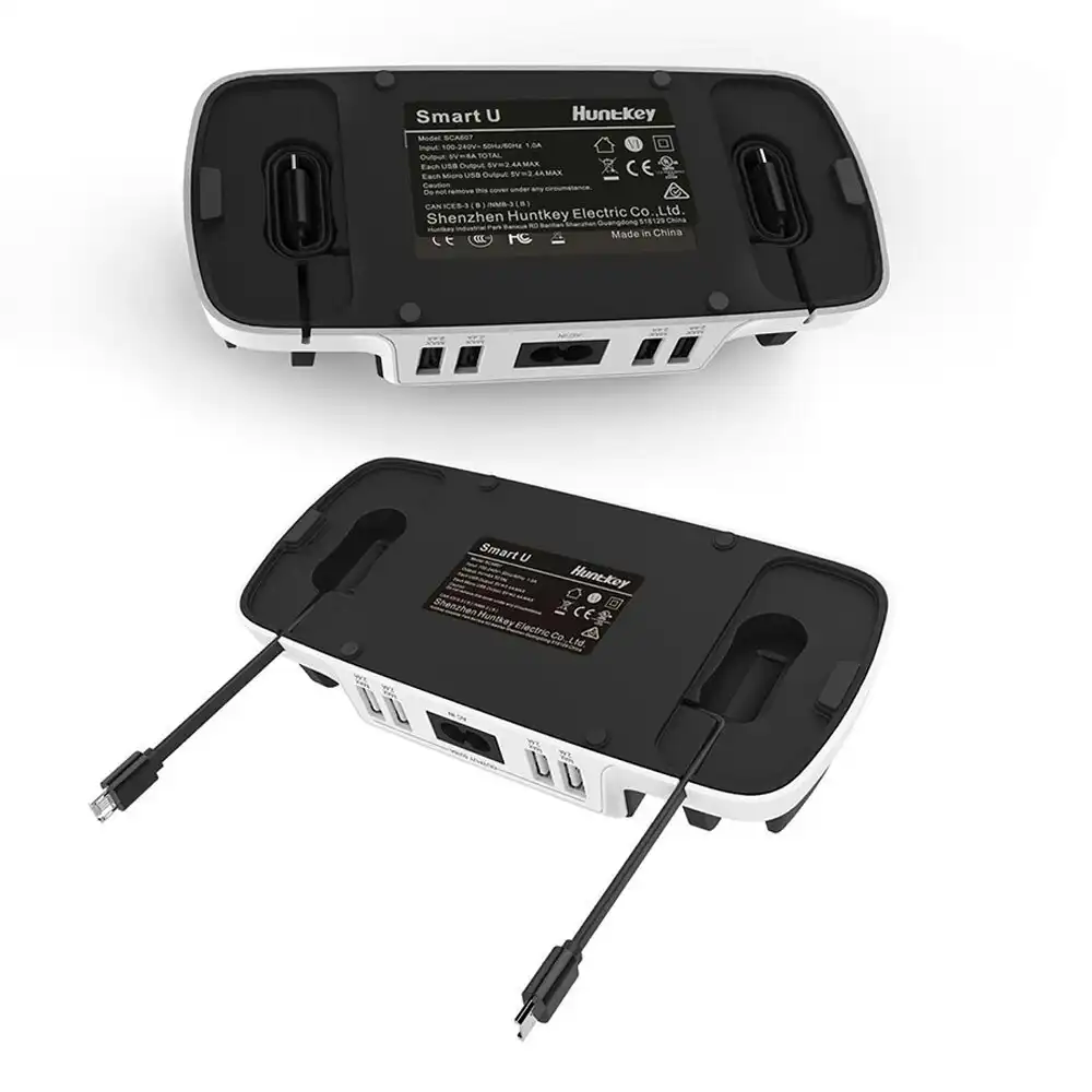 Huntkey 40W SmartU 4-Port USB Charging/Charger Dock Holder f/ Smartphones/Tablet