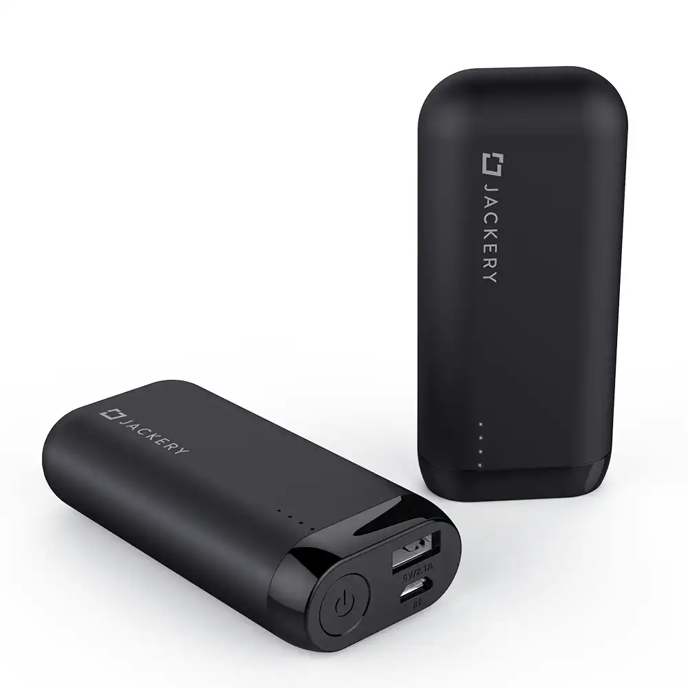 Jackery Trend 100 5100mAh Portable USB Power Bank Battery Charger For Phones BLK
