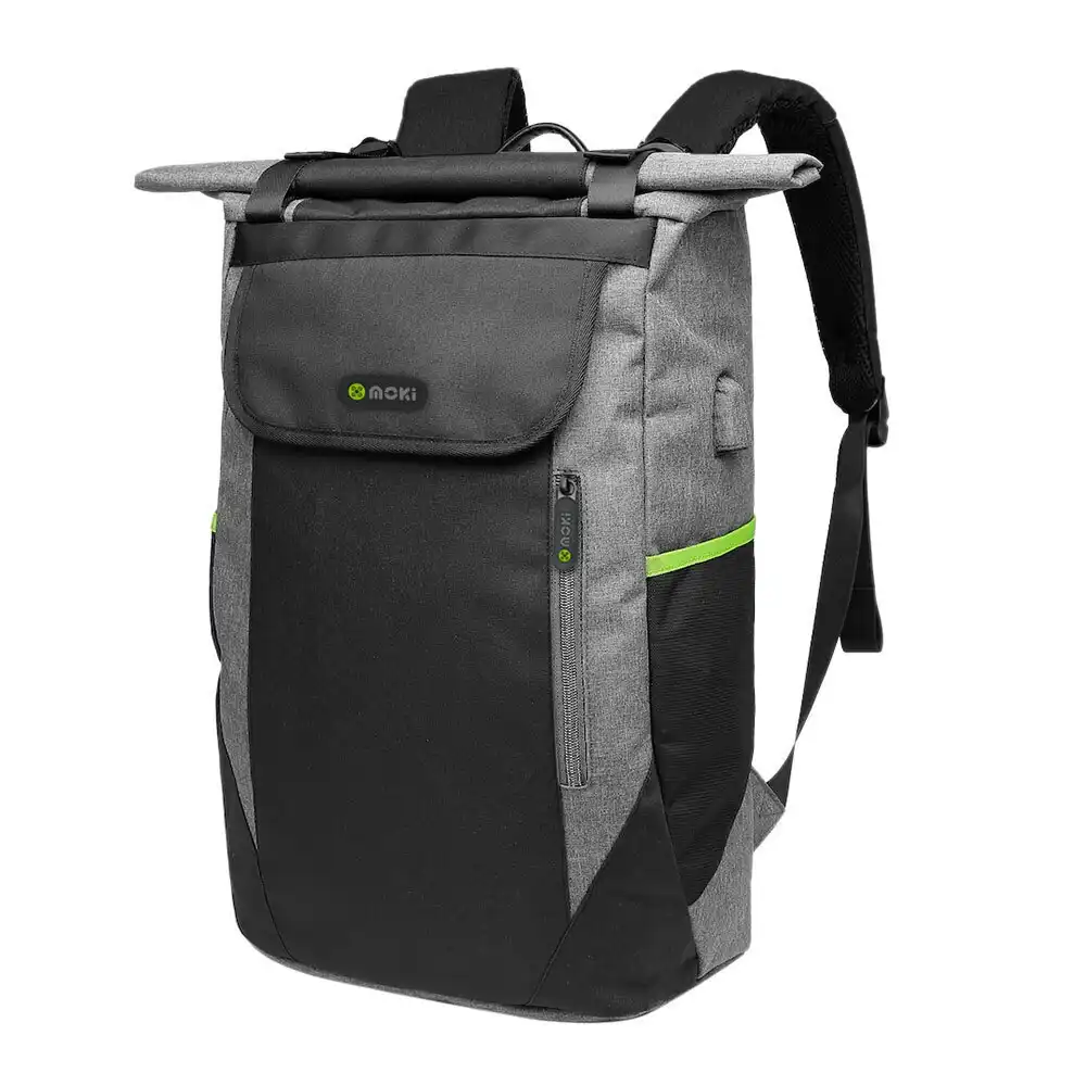 Moki Odyssey Roll-Top Backpack Carry Bag Travel Case for 15.6" Laptop/MacBook