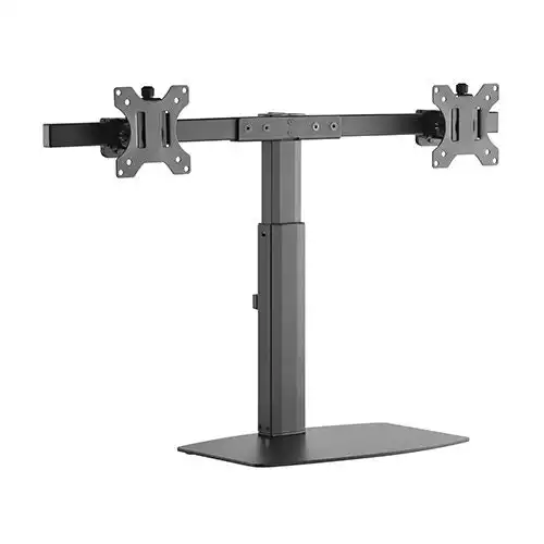 Brateck 78cm Dual Screen Pneumatic Vertical Lift Stand f/17‘-27’ Monitor/Desktop