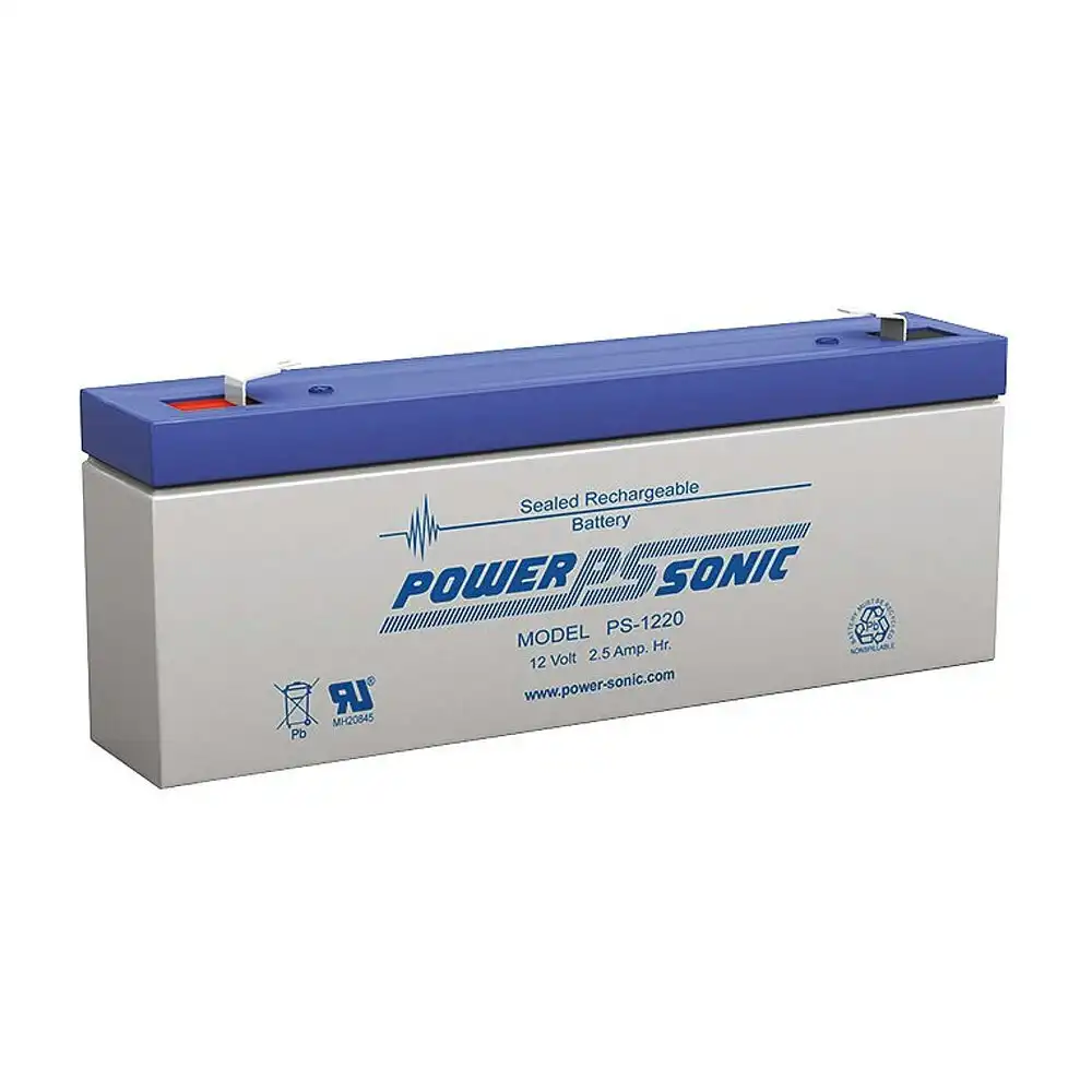 Power Sonic PS1220 12V 2.5Amp Rechargeable Battery F1 Terminal Sealed Lead Acid
