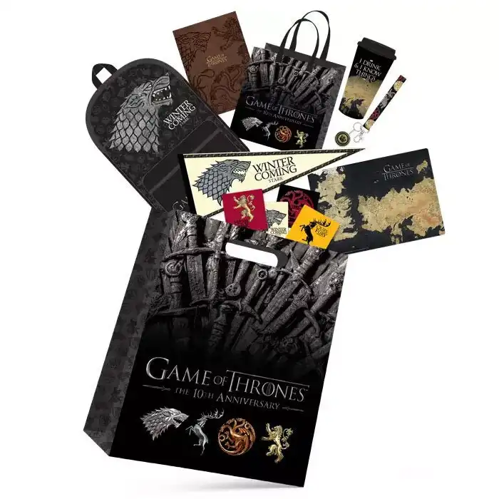 Game Of Thrones Showbag w/ Backpack/Notebook/Banner/Coasters/Lanyard/Mousepad