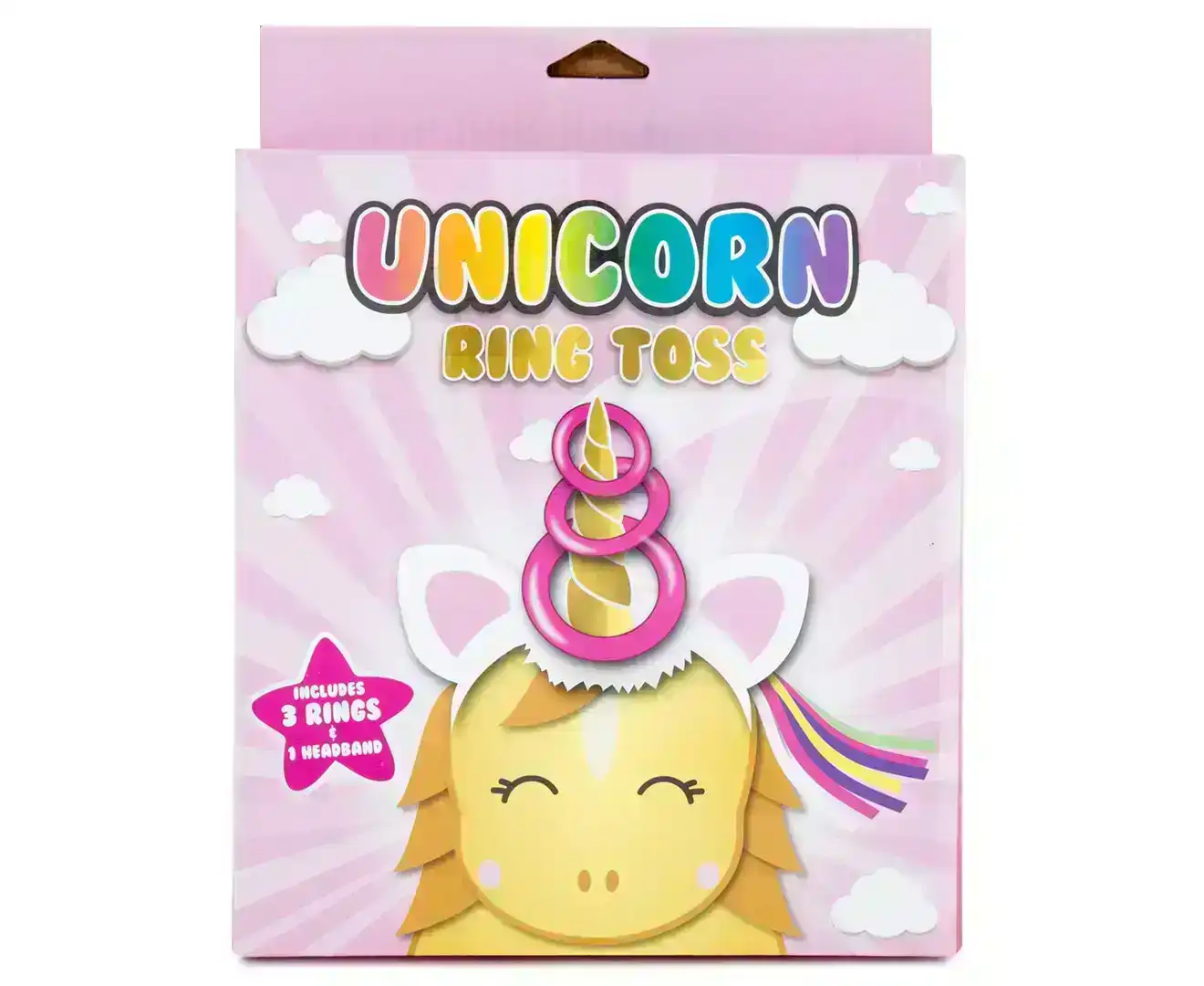 Unicorn Ring Toss Game Kids/Children 3y+ Party Activity Fun Toys Headband/Rings