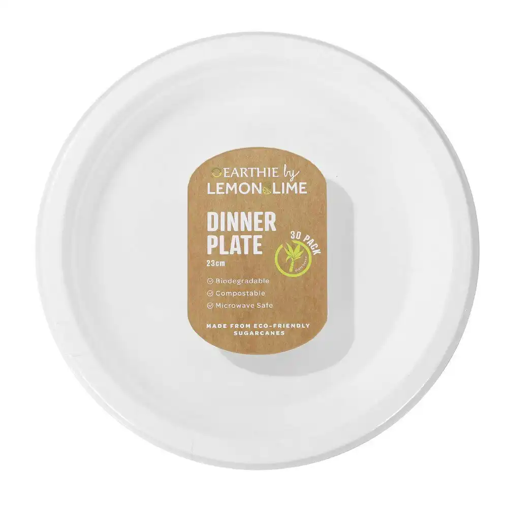 150pc Lemon & Lime Eco/Biodegradable/Compostable Disposable 23cm Dinner Plate WH