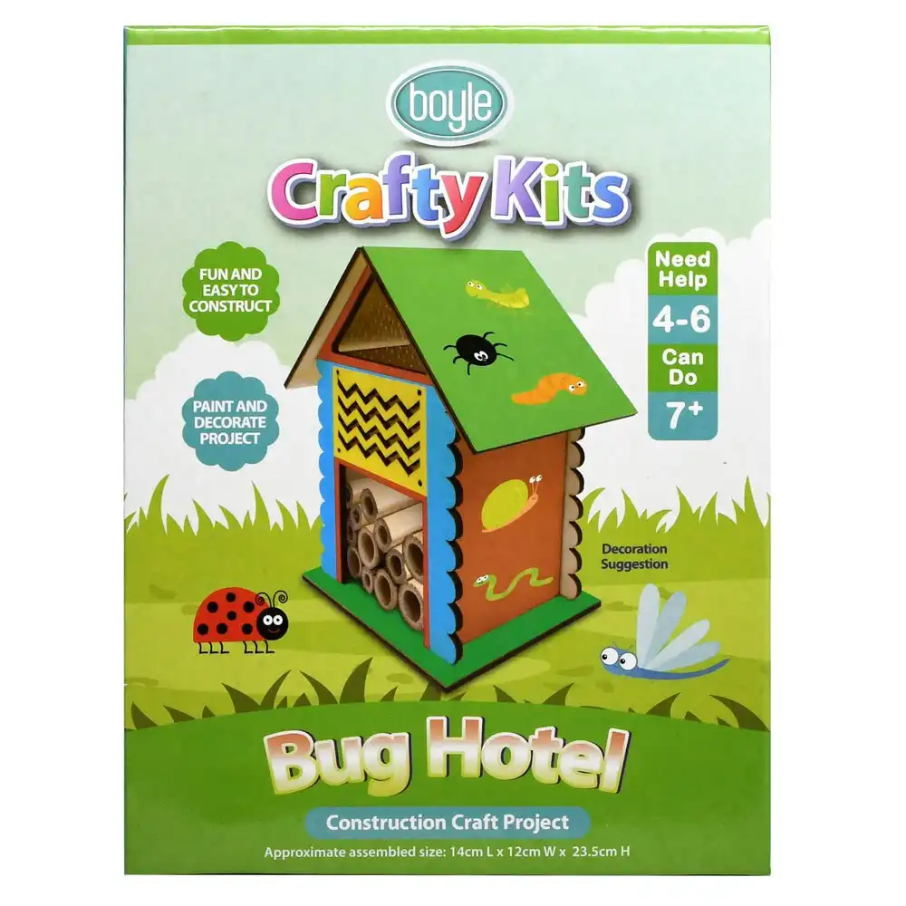Boyle Crafty Kits 23.5cm Bug Hotel Construction Project Kids/Child Craft Toy 7y+