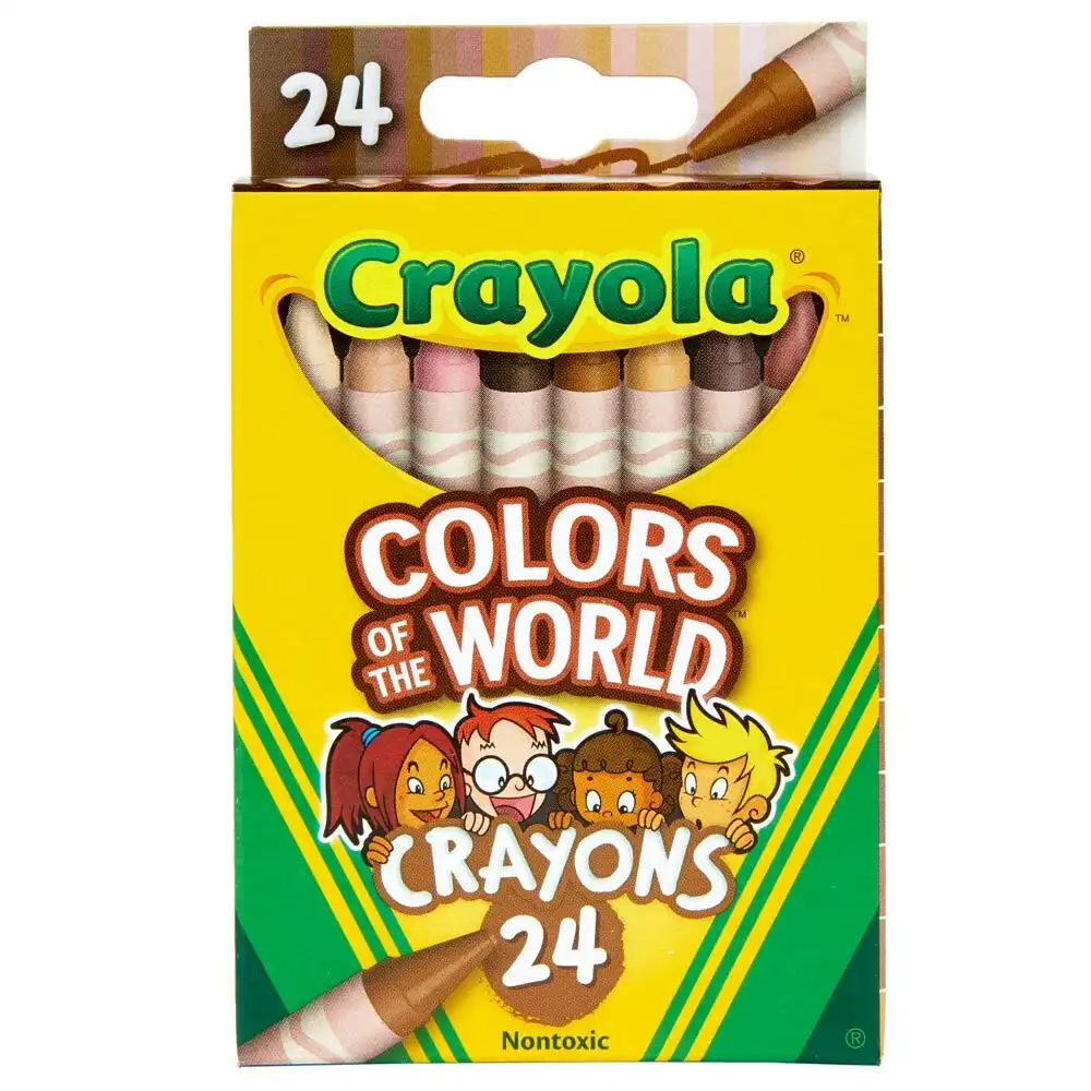 24pc Crayola Colours Of The World Crayons Drawing Art/Craft Kids/Children 3y+