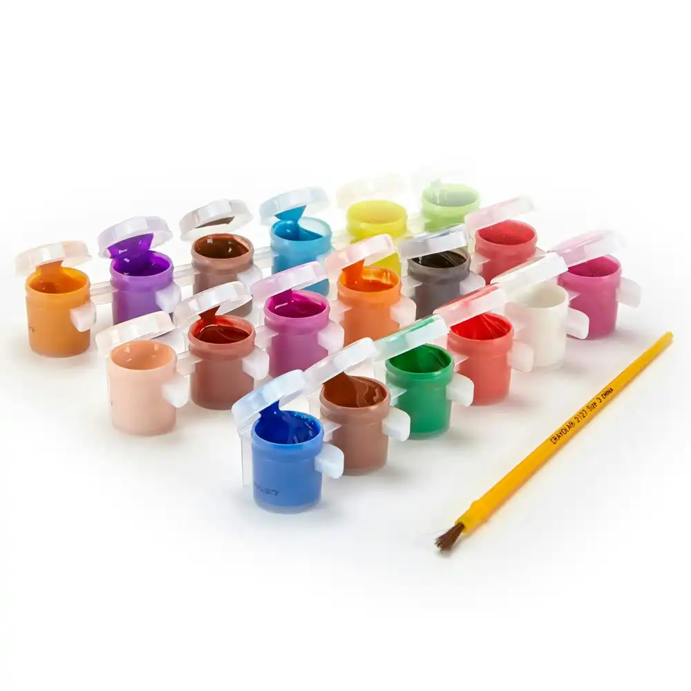 2PK Crayola Washable Kids Watercolour Non Toxic Paints w/Brush Arts Kids 3y+