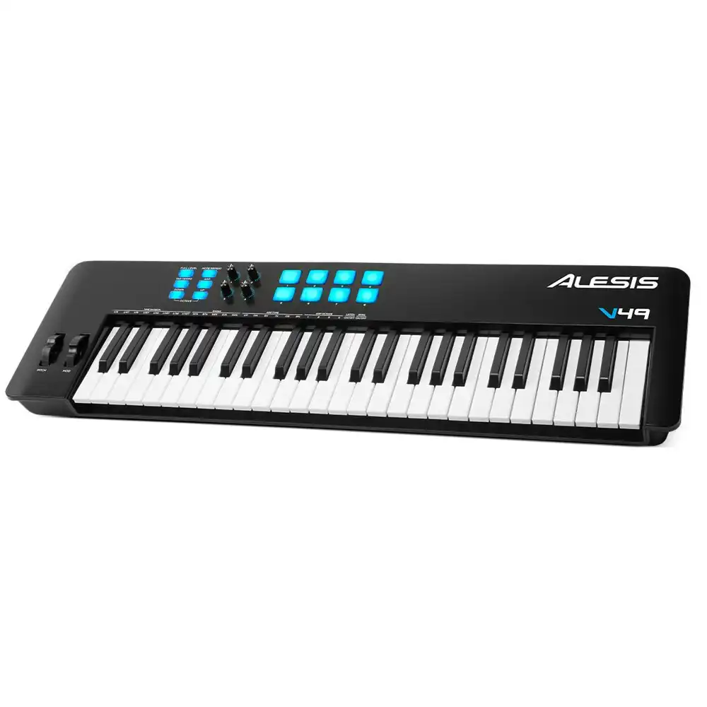 Alesis V49MKII 49-Key USB-MIDI Keyboard & Pad Controller Music/Beat Creation