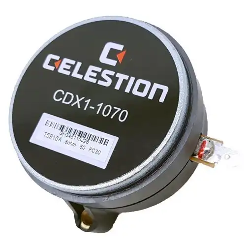 Celestion T5916 1"/12W Compression Driver 8ohm/106dB Ferrite PETP Diaphragm BLK