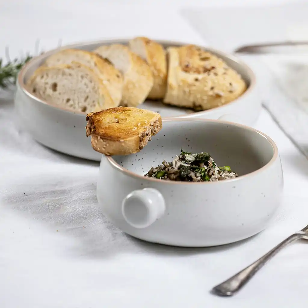 Ladelle Nestle Pasta/Soup/Noodle 23cm Stoneware Bowl Round Dinner Dish White