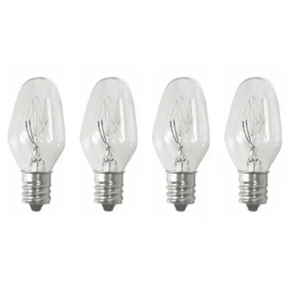 Sansai 4pk 7W/240V E12 Replacement Bulb Clear for Night Light DB-458/DB-459