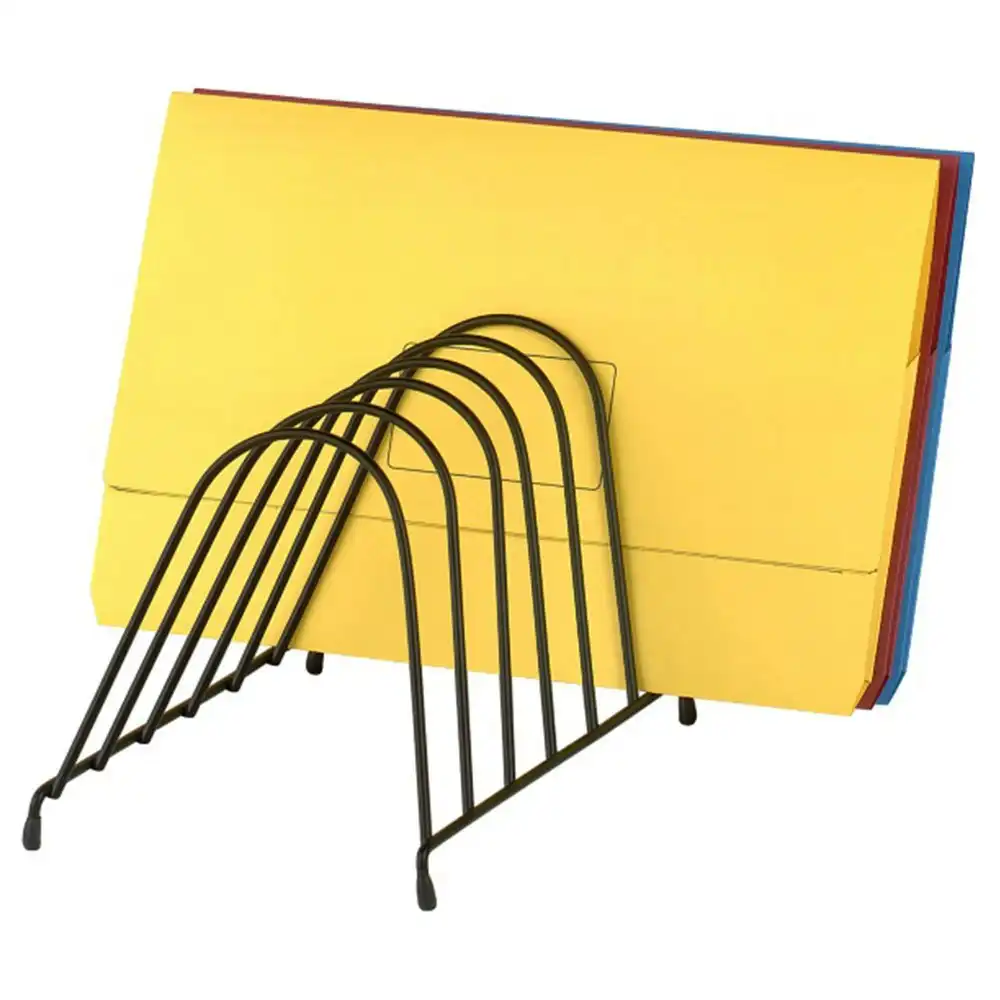 Marbig Wire Angled Desk Paper/Folder Holder/Rack 6 Slot Organiser for Office