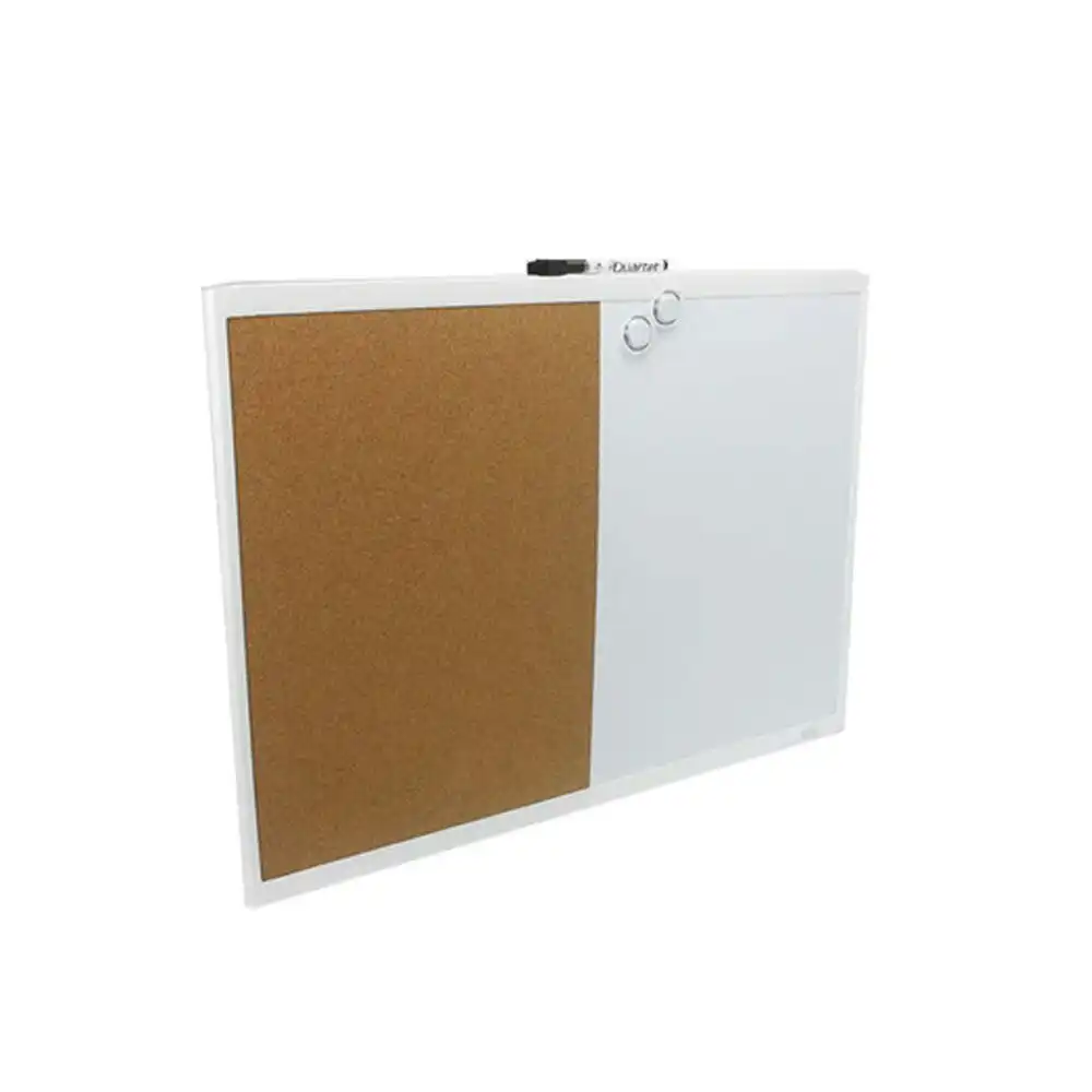 Quartet 58x43cm Magnetic Combination White Board Cork/Memo/Note Wall Mountable