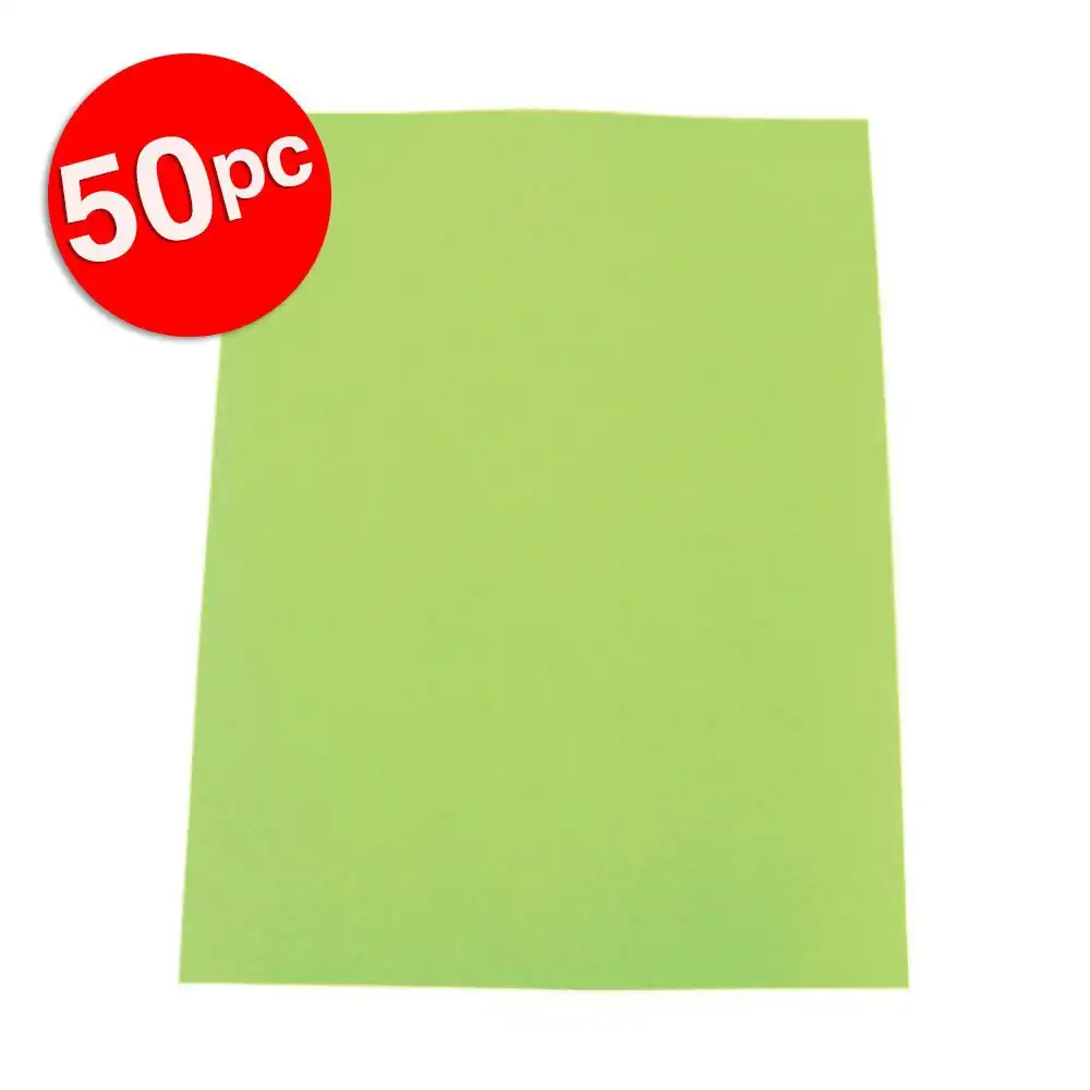 50pc Colourful Days A3 Board 200GSM Warm Art/Craft School Paper Lime Green