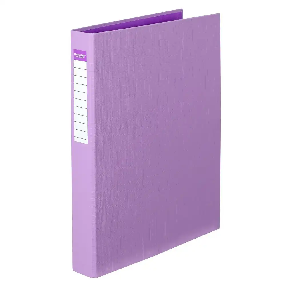 3x Colour Hide A4 Ring Folder/Binder/Personal Organiser/File PE 25mm 2D Purple