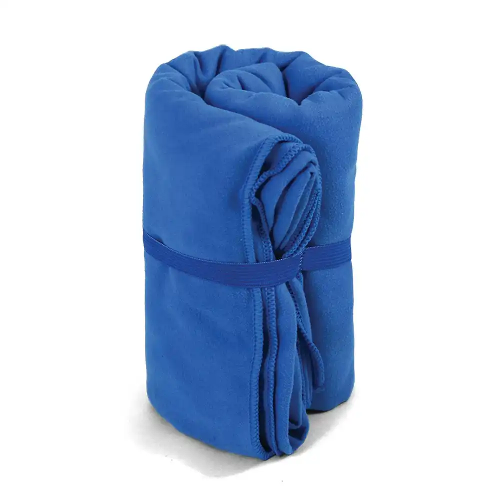 Coghlans Microfibre Absorbent 150x100cm Towel Swimming/Camping Cloth Large Blue