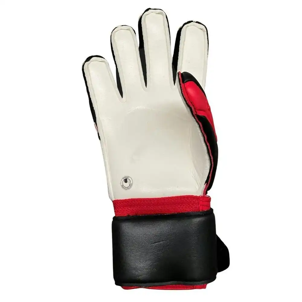 Uhlsport Pure Force Supersoft Size 9 Sports Soccer Gloves Pair Classic Cut Red